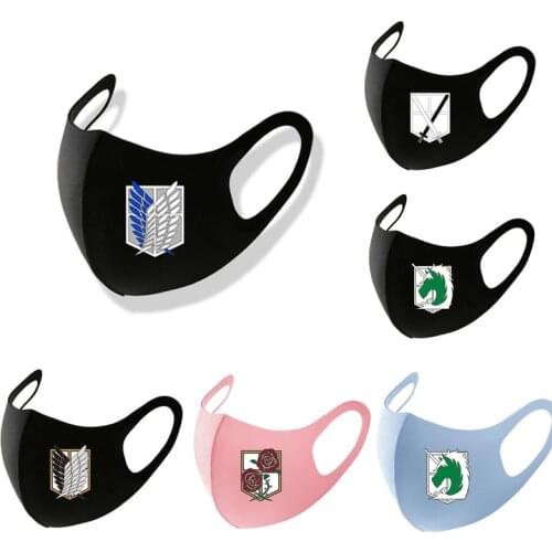 Anime Attack on Titan Cosplay Eren Levi Mask MIKASA Wings Liberty Freedom Military Police Atation Guard Trainee Squad Mask Gift