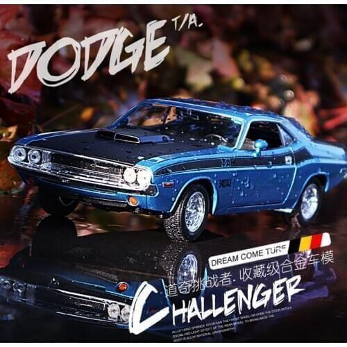 WELLY 1:24 Dodge Challenger car alloy car model simulation car decoration collection gift toy Die casting model boy