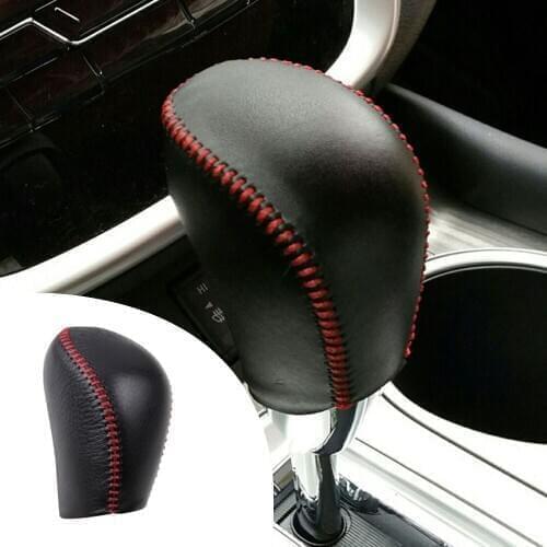 Muchkey Leather Gear Knob Stick Covers For Nissan TEANA 2013-2018 Murano 2015-2018 X-TRAIL 2017 Non-slip Automatic Shifter