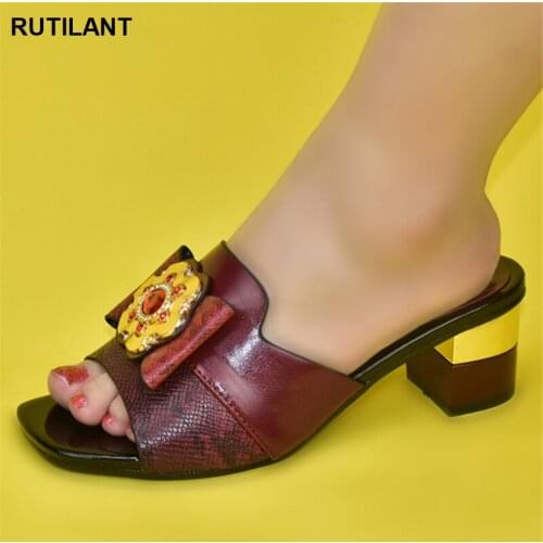 Latest Design African Women Wedding Shoes Open Toe Pumps Plus Size Women Shoes 43 Luxery Shoes Women Shoe for Women Party Pumps