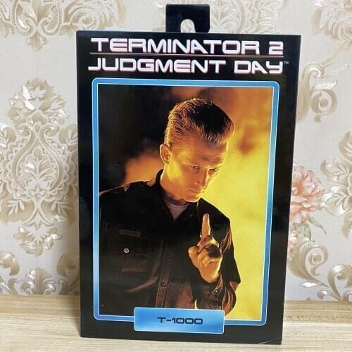 Original Toys NECA Terminator 2 T-800 Figure Judgment Day Terminator T-1000 Action Figure Collectible Model Toy Gift