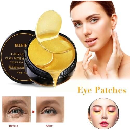 Green Seaweed Golden Eye Eye Patches Removes Dark Bags Circles Dark Skin Moisturize Tighten Moisturizing Patch Eye V5K9