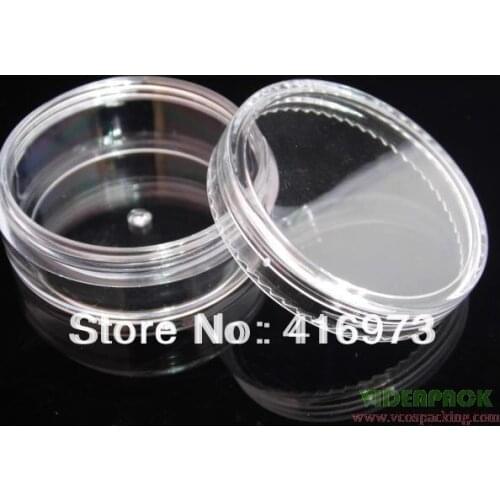 Clear 20g cream jar, 20ml cream bottle, loose powder container, cosmetic packing face cream bottle, refillable box for cosmetics