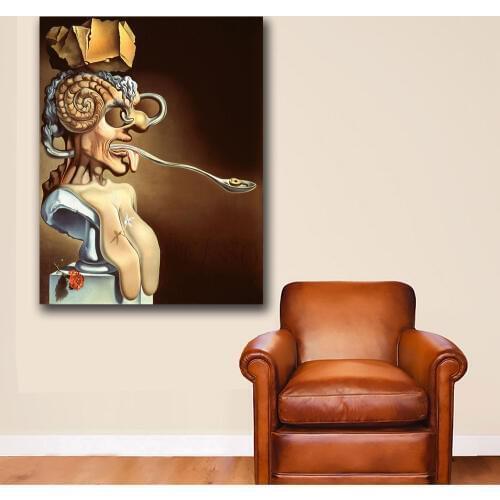 Salvador-dali-portrait-of-picasso Canvas Painting For Living Room Home Decoration Oil Painting On Canvas Wall Painting No Frame