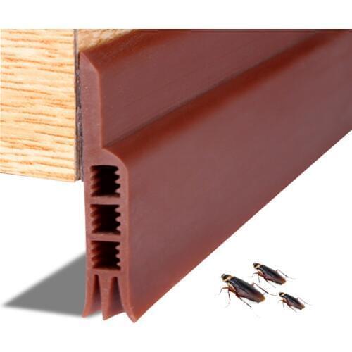 Door Bottom Sealing Silicone Draft Stopper Adhesive Threshold Seals rubber Self-adhesive Doors seal strip Stickers