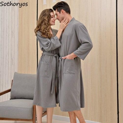 Женские вафельные халаты Sothoryos China At AliExpress