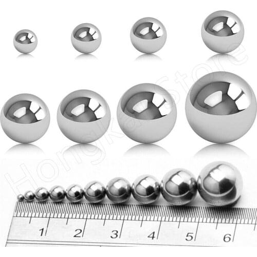 Solid 304 Stainless Steel Ball Dia 1mm~10mm Round Ball Precision Steel Ball G200 For Auto Parts, Bearings, Chemicals