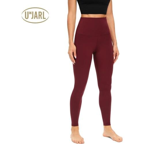 UxJARL Womens Tummy Control Yoga Pants with Hidden Pocket High Waist Gym Breathable Leggings Textured Booty Tights