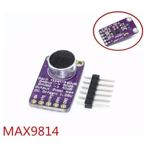 10PCS Electret Microphone Amplifier Stable MAX9814 module Auto Gain Control MAX4466
