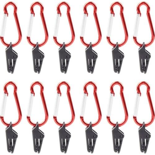 10pcs Tents Accessories Awning Wind Rope Clamp Awnings Plastic Clip Tent Pull Point Outdoor Camping Tent Alligator Cip Hook