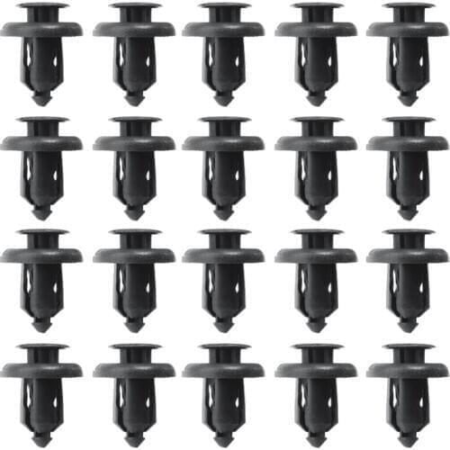 20pcs 10mm Hole Plastic Front & Rear Bumper Retainer Fastener Clips Engine Cover Panel Clip For Honda 91503SZ3003