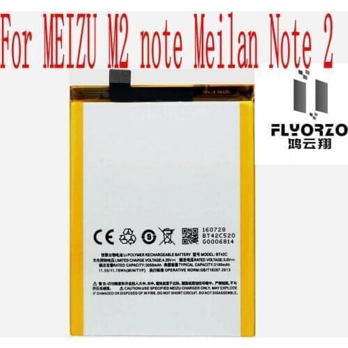 High Quality 3100mAh BT42C Battery For MEIZU M2 note Meilan Note 2 Cell Phone