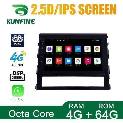Octa Core 1024*600 Android 10.0 Car DVD GPS Navigation Player Deckless Car Stereo For Toyota LAND CRUISER 2016-18 Radio Headunit