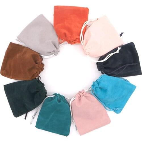 10pcs/lot 10x12cm Velvet Bag Jewelry Packaging Display Drawstring Packing Gift Bags & Pouches Change Candy Earring Storage Bag