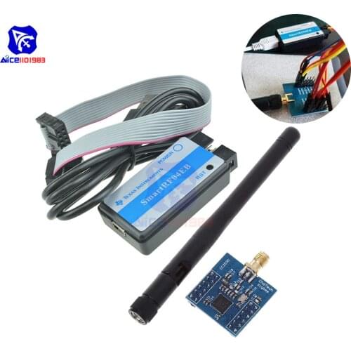 Diymore CC2530 Zigbee Wireless Module CC2530F256 Serial Port Wireless Core Board 2.4GHz Antenna with SmartRF04EB ZigBee Emulator