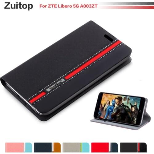 Cowboy PU Leather Phone Bag Case For ZTE Libero 5G A003ZT Flip Case For ZTE Libero 5G Business Case Soft Silicone Back Cover