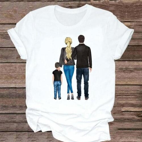 T-shirts happy time lovely Women family love mother mom mama Fashion Clothes Graphic Tshirt Top Lady Print Female Tee T-Shirt