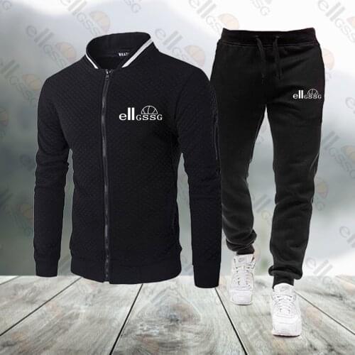 2020 track suit mens clothing two-piece jacket + pants track suit sportswear hooded sweatshirt mens suit