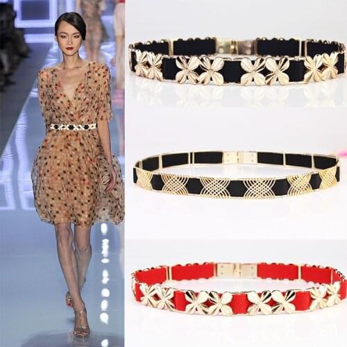 Fashion Metal Belt Female Decoration Skirt Waist Chain Elastic Dress Accessories Belt women belt