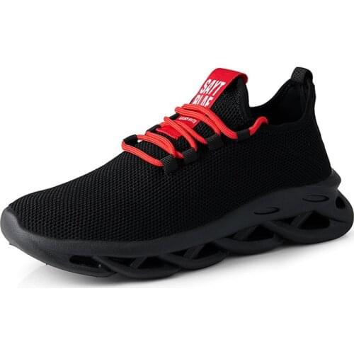Men Running Shoes Breathable Outdoor Sports Sneakers Mesh Breathable Casual Shoes Black Jogging Walking Athletics Shoes Man