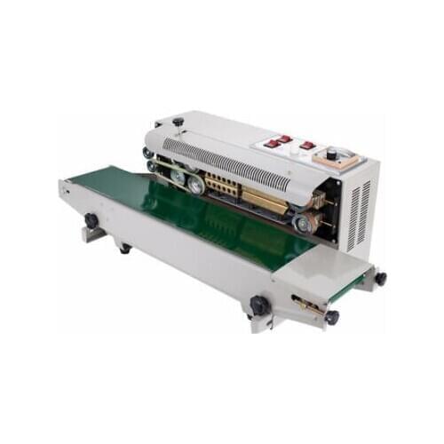 Continuous polybag sealing machine automatic heat sealer capper horizontal Plastic Bag Band Sealing Machine packing machine