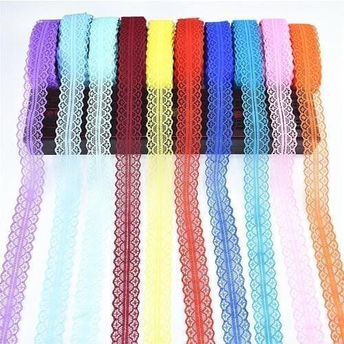 New 10 yards Lace Ribbon Tape Width 28MM Trim Fabric DIY Embroidered Net african lace fabric Cord For floral accessories, etc