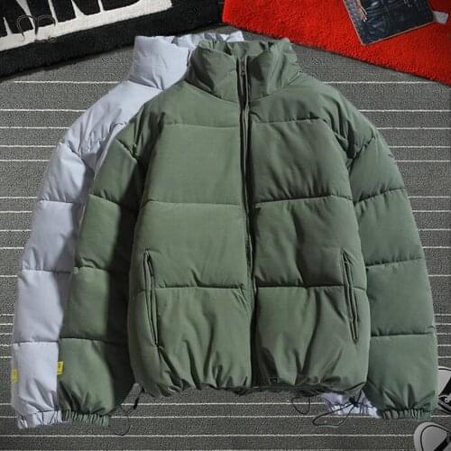 Armgreen Men Winter Parkas Coat Fad Hip Hop Thick Jackets Male Fashion Casual Solid Streetwear Oversized Warm Jacket Tops 4XL
