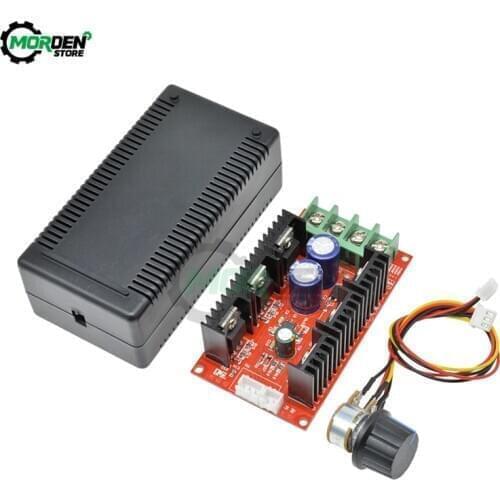DC 10V-50V 40A 2000W Max DC Motor Speed Controller PWM HHO RC PWM Regulator Control 12V 24V 48V With Cable and Case