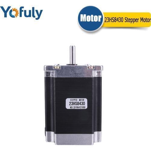 Nema 23 Stepper Motor D shaft 2 phase 4-Leads 270 Oz-in/180Ncm 76mm 23HS8430 for 3D printer for CNC Engraving Milling Machine
