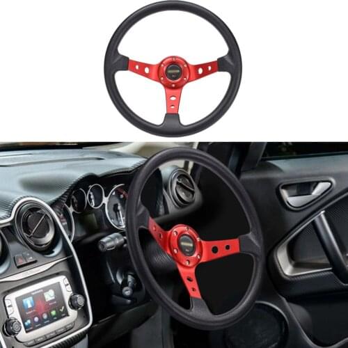 Universal 14 inch 345mm Aluminum Car Racing Steering Wheels Drifting Sport Steering Wheel With Logo