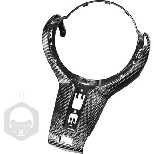 Interior Carbon Fiber Steering Wheel Trim Ornaments Cover for Para F32/F33/F36 m-sport