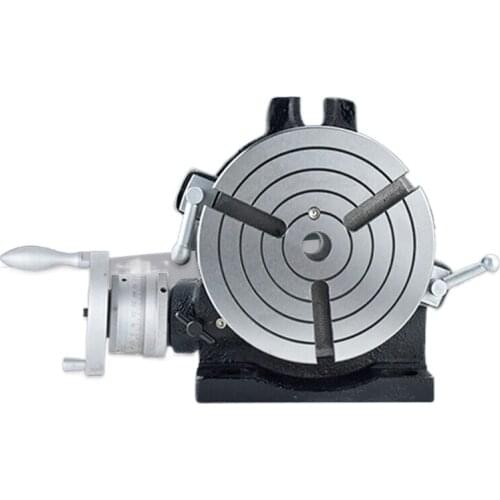 HV4 Diameter 100mm Vertical and Horizontal Dual Purpose Milling Machine Horizontal Vertical Rotary Table High Precision