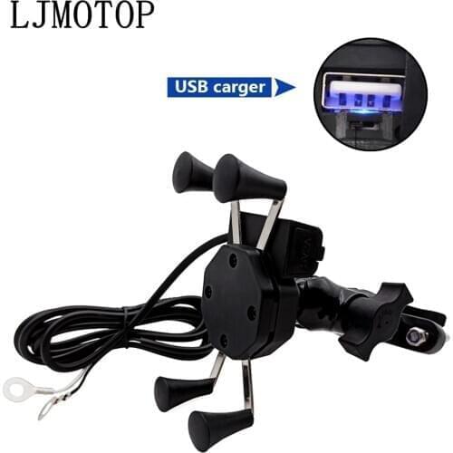 Chargeable Motorcycle GPS Phone holder Wired USB Universal Mount For DUCATI 620 MONSTER / 620 MTS Scrambler 1100 695 696 MONSTER