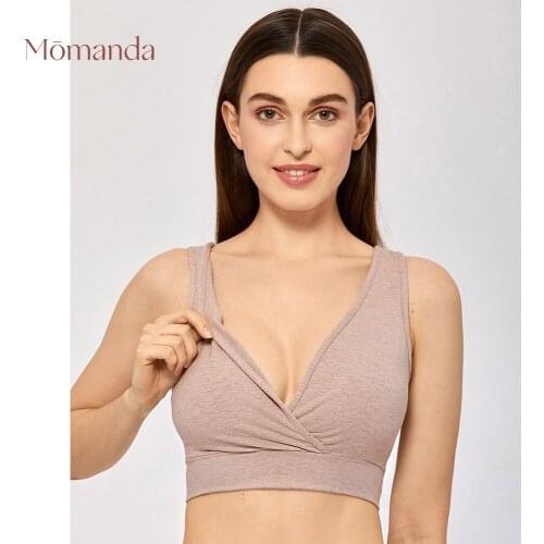 Womens Cotton Plus Size Nursing Sleep Bra for Breastfeeding Comfort Wireless Nursing Underwear