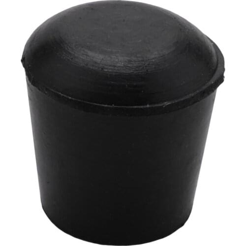 10 Pcs Rubber Cone Shape Desk Feet Protector Chair Leg Tip Pad Black