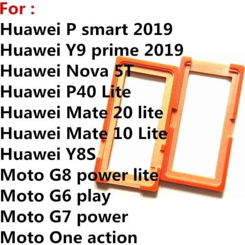 11pcs/Lot Glue LCD Alignment Mould Mold Holder For Huawei Mate 10 20 Lite Nova 5T Y8S For Motorola Moto
