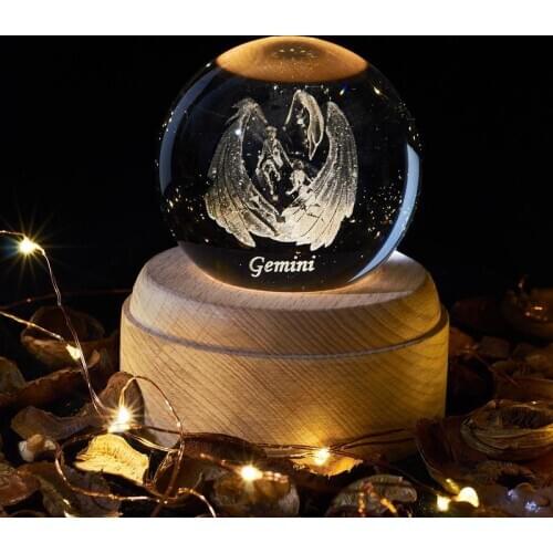 12 constellations crystal table lamp gift for Valentines Day Decoration Chambre led Lamps For Living Room Baby Room Desk Lamp