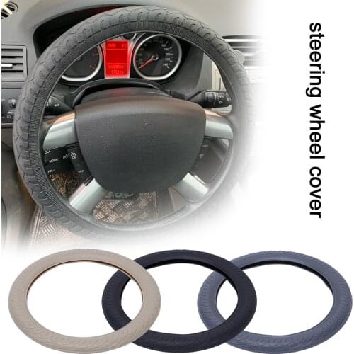 Car Silicone Steering Wheel Case Cover Shell Skidproof Car Accessories For Audi Nissan Peugeot Honda KIA Hyundai LADA BMW New