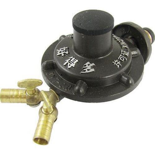 Bottled Compressed Gas Pressure Regulator Valve Coffee Gold Tone
