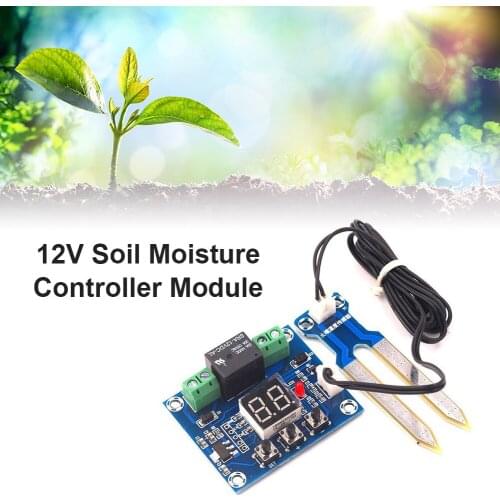 XH-M214 12V Digital Soil Humidity Sensor Controller Irrigation System Automatic Watering Detector Soil Moisture Test Probe