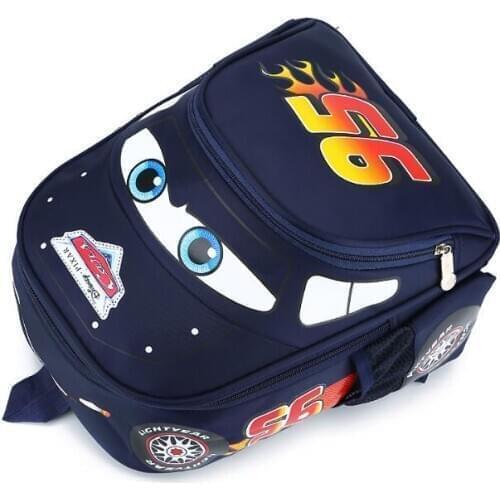 Disney car cartoon Kindergarten bag school children backpack boy book bag waterproof bookbag small backpack