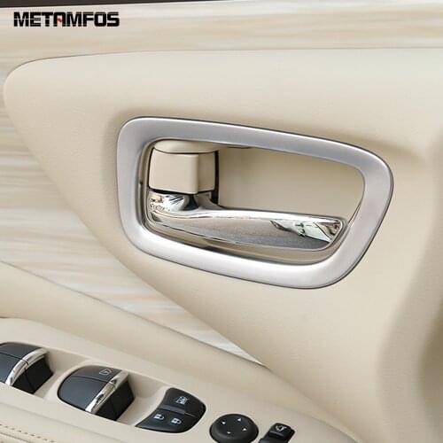 For Nissan Murano 2015 2016 2017 2018 Matte Inside Door Handle Bowl Cover Trim Decoration Frame Interior Accessories Car Styling