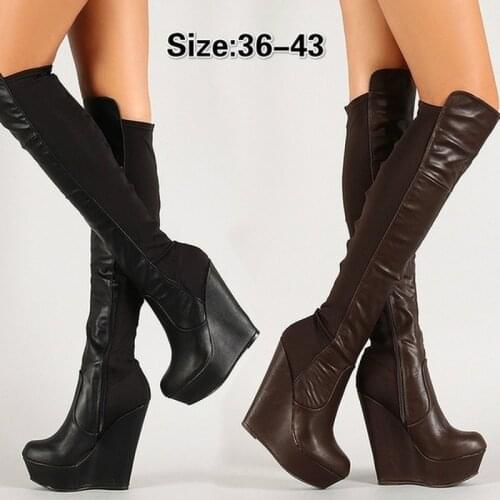 Koodred Women's Wedge Ankle Boots