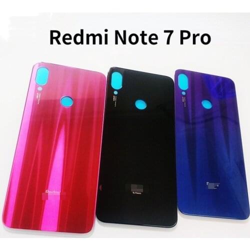 Battery Cover For Xiaomi redmi note 7 Pro Mobile Phone Housing Back Case Glass Rear Door Housing Phone Repair Part
