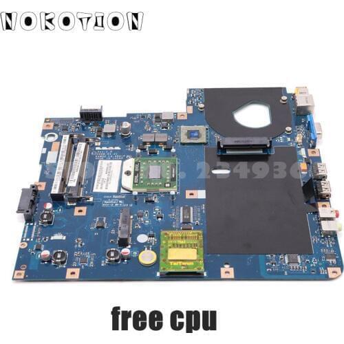 NOKOTION MBPGY02001 MB.PGY02.001 MAIN BAORD For Acer aspire 5516 5517 5532 Laptop Motherboard LA-5481P LA-4861P DDR2 Free CPU