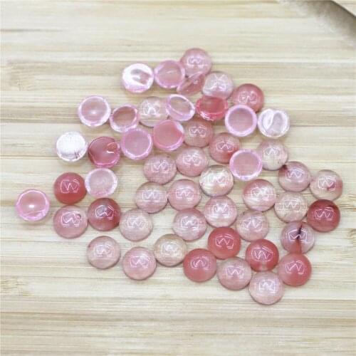 Fashion Synthesis Red Watermelon 40pcs Stone Cabochon Bead No Hole10 MM Jewelry Necklace Ring Accsories Free Shipping