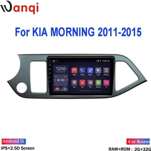 Wan qi Android 8.1 9"Multimedia Player For 2011 2012 2013 2014 2015 KIA Picanto Morning Wifi Bluetooth Car Radio GPS Navigation