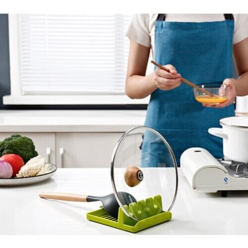 New Kitchen Spoon Holders Fork Spatula Rack Shelf Organizer Spoon Rest Chopsticks Holder Non-slip Spoons Pad Kitchen Bracket
