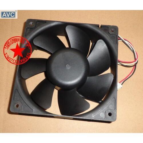 Original For AVC E1238B12H 12038 12CM 12V 0.55A 3line intelligent temperature control cooling fan