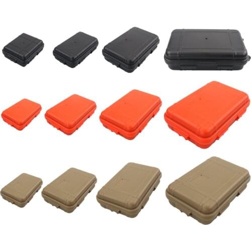 Outdoor Plastic Waterproof Airtight Survival Sealed Box Dustproof Shockproof EDC Tools Storage Container Case Travel Storage Box